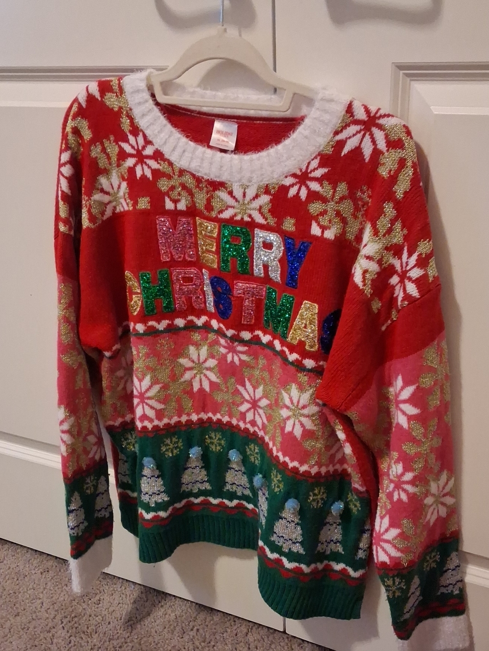 Xmas XL Bling Glitzy Festive Party Sweater